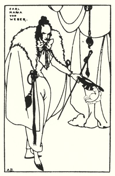 Carl Maria Von Weber by Aubrey Beardsley