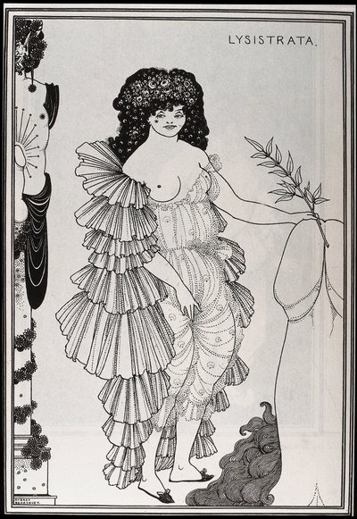 Lysistrate Protects Her Sex by Aubrey Beardsley
