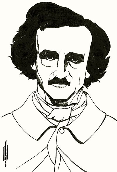Portrait of Edgar Allan Poe, 1894 by Aubrey Beardsley