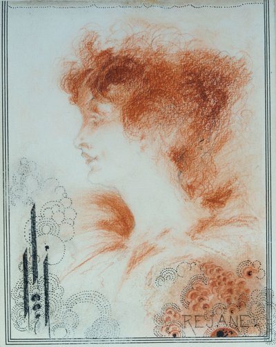 Rejane by Aubrey Beardsley