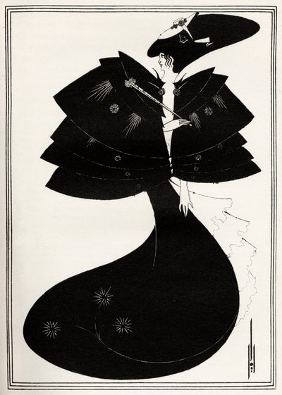 The Black Cape by Aubrey Beardsley