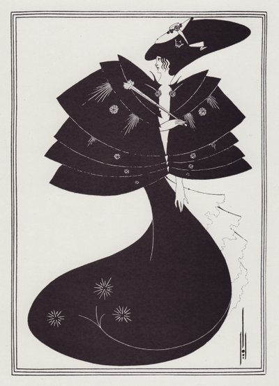 The Black Cape by Aubrey Beardsley