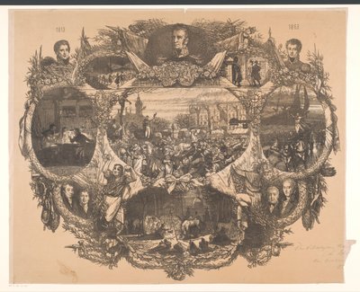 Commemorative Plaque for the November Festivals in 1863 by August Allebe