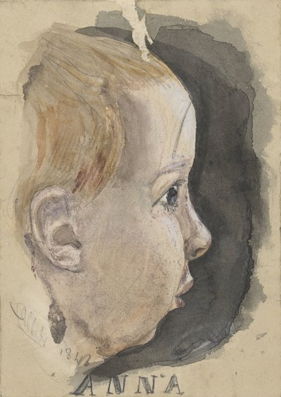 Portrait of Anna Allebé by August Allebe