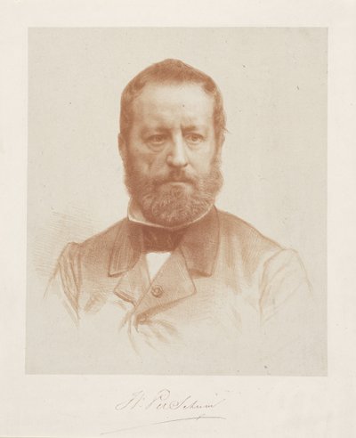 Portrait of Artist Wouter Verschuur by August Allebe