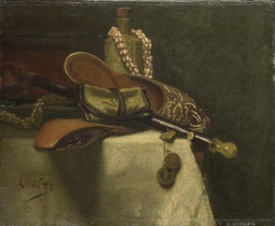 Still Life with Oriental Slippers by August Allebe