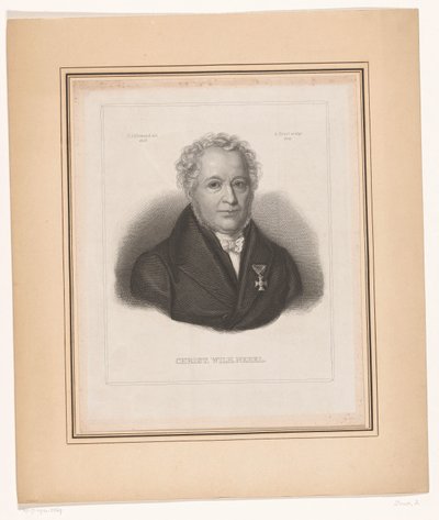Portrait of Christ. Wilh. Nebel by August Brust