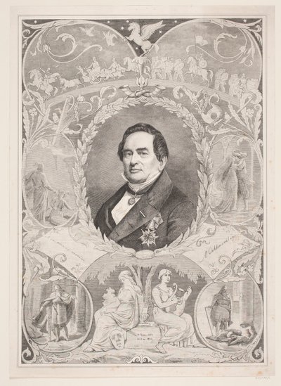 Adam Oehlenschläger. Memorial by August Edward Adolf Heimburger