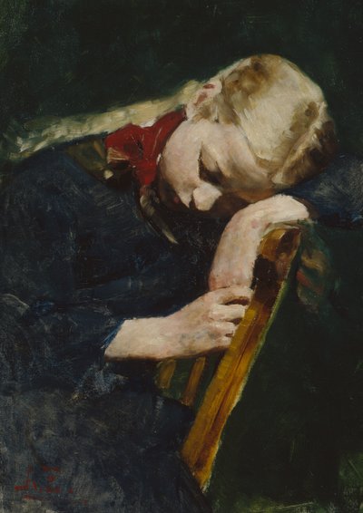 Resting Girl by August Eiebakke