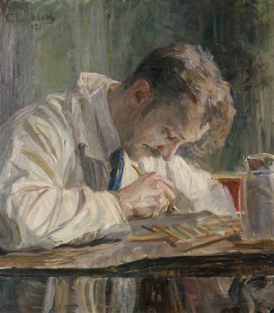 The Porcelain Painter by August Eiebakke