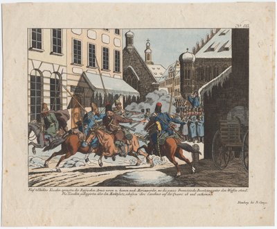 Five Cossacks entered Marienwerder by August Friedrich Andreas Campe