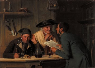 The Village Politicians, 1877 by August Heyn