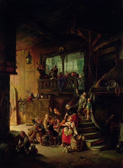 Hostelry Life, 1865 by August Levin von Wille