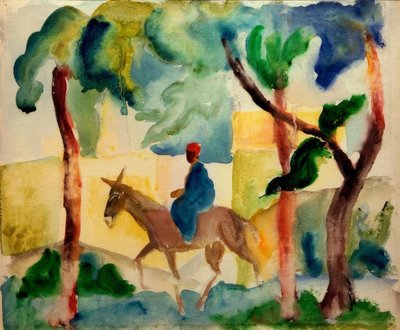 Donkey Rider by August Macke