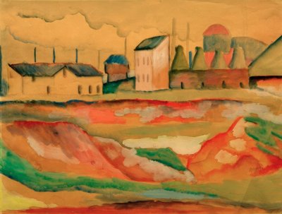 Factory (Brickworks) by August Macke