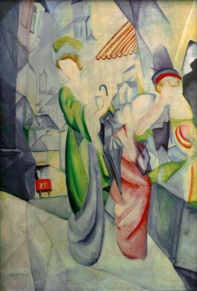 Bright Women in the Hat Shop by August Macke