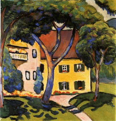 House in Tegernsee by August Macke