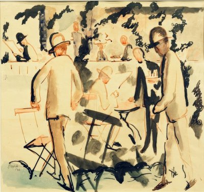 Coffeehouse Terrace by August Macke