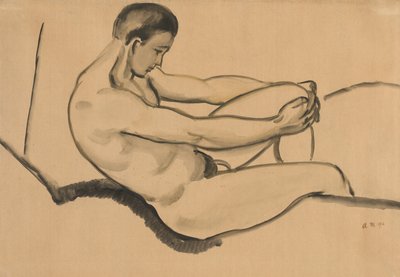 Male Nude by August Macke