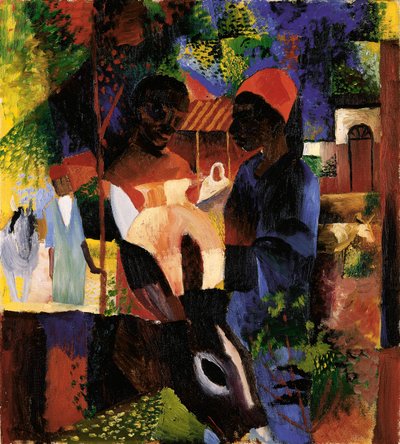 Market in Tunis by August Macke