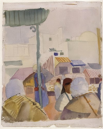 Market in Tunis (II) by August Macke