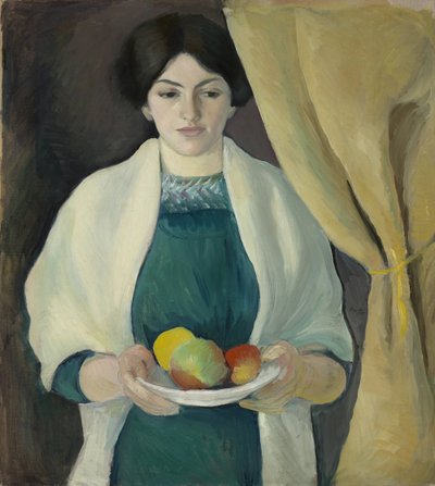 Portrait with Apples by August Macke