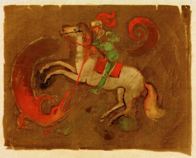 Knight George and Dragon by August Macke