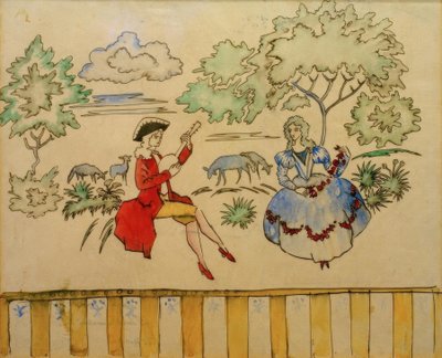 Shepherd Scene I by August Macke