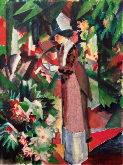 Walk in Flowers by August Macke