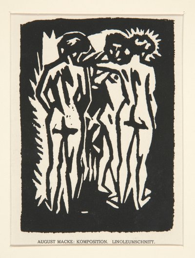 Three Nudes by August Macke