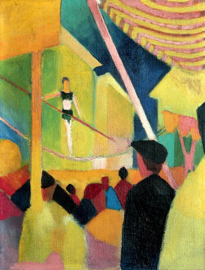 Tightrope Walker, c. 1913 by August Macke