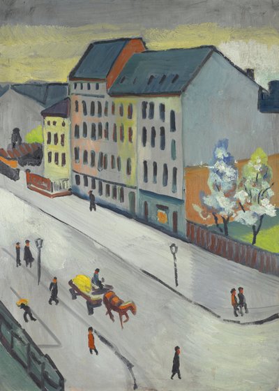 Our Street in Gray by August Macke