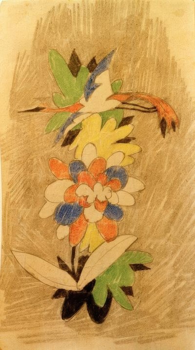 Bird in Flowers by August Macke