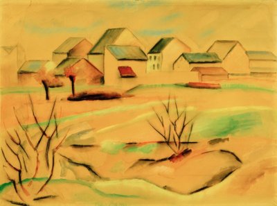 Suburban Houses by August Macke