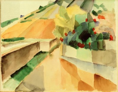 Vineyards at Lake Murten by August Macke
