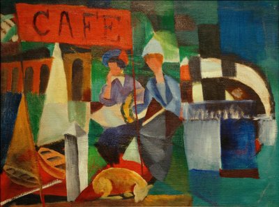 Two Ladies in a Café by August Macke