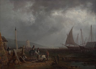 Harbor Scene by August Piepenhagen