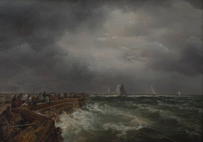 Harbor Scene by August Piepenhagen