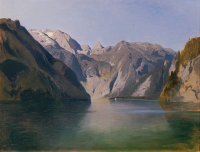 View over the Königssee by August Schaeffer von Wienwald