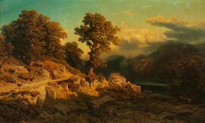 Autumn Landscape by August Schaeffer von Wienwald