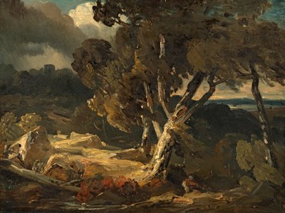 Stormy Landscape by August Seidel