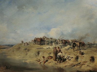 Bivouac of Russian Soldiers by August von Pettenkofen