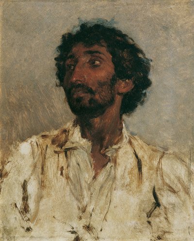 Bust of a Gypsy by August von Pettenkofen