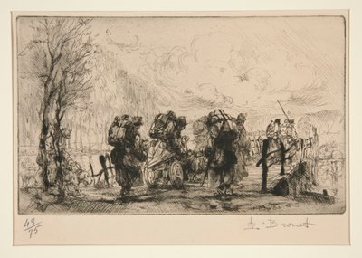 Belgian Machine Gunners by Auguste Brouet