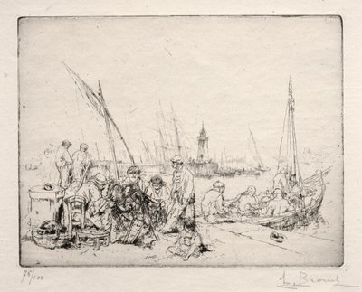 The Net Menders by Auguste Brouet