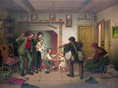 Dancing to the Fiddle by Auguste Dircks