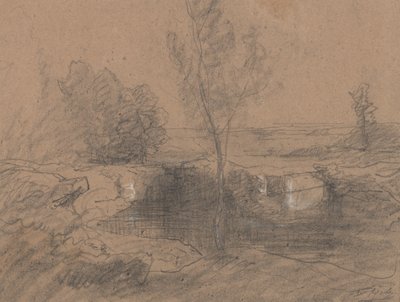 Landscape by Auguste Francois Ravier