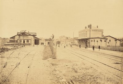 Montbrison Station by Auguste Hippolyte Collard