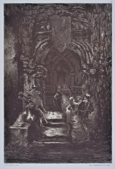 The Staircase by Auguste Lauzet