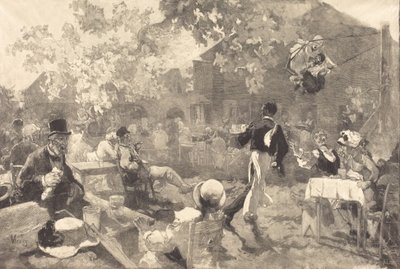 Au Coq des Bruyeres, 1888 by Auguste Lepere